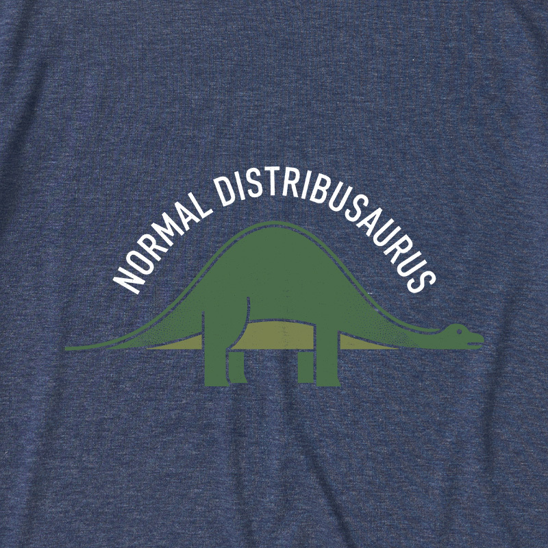 Normal Distribusaurus Ultra Soft Heather Tees