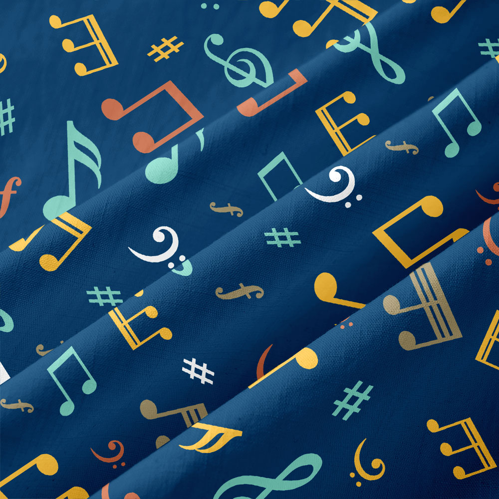 Musical Notes Button Up Pocket Shirt