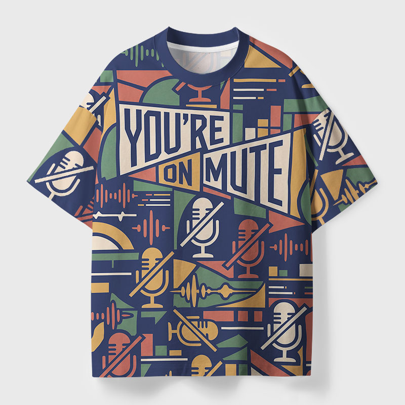 You're on Mute Geek All-Over Print T-Shirt