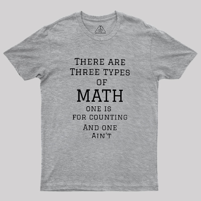 Three Types Of Math Geek T-Shirt