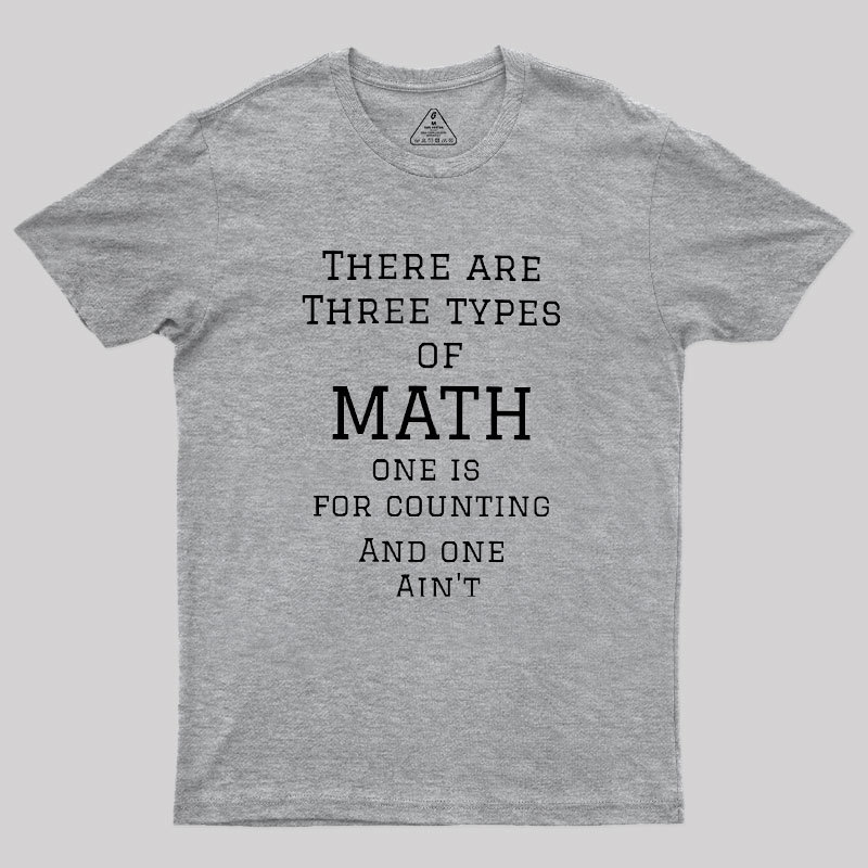 Three Types Of Math Geek T-Shirt