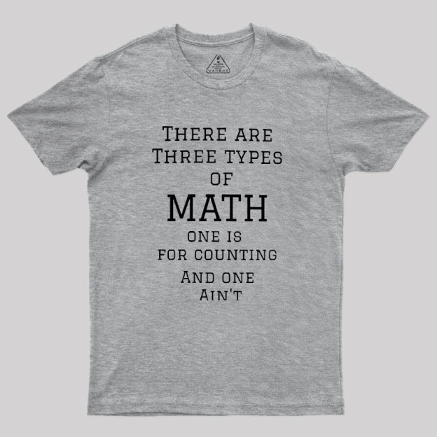 Three Types Of Math Geek T-Shirt