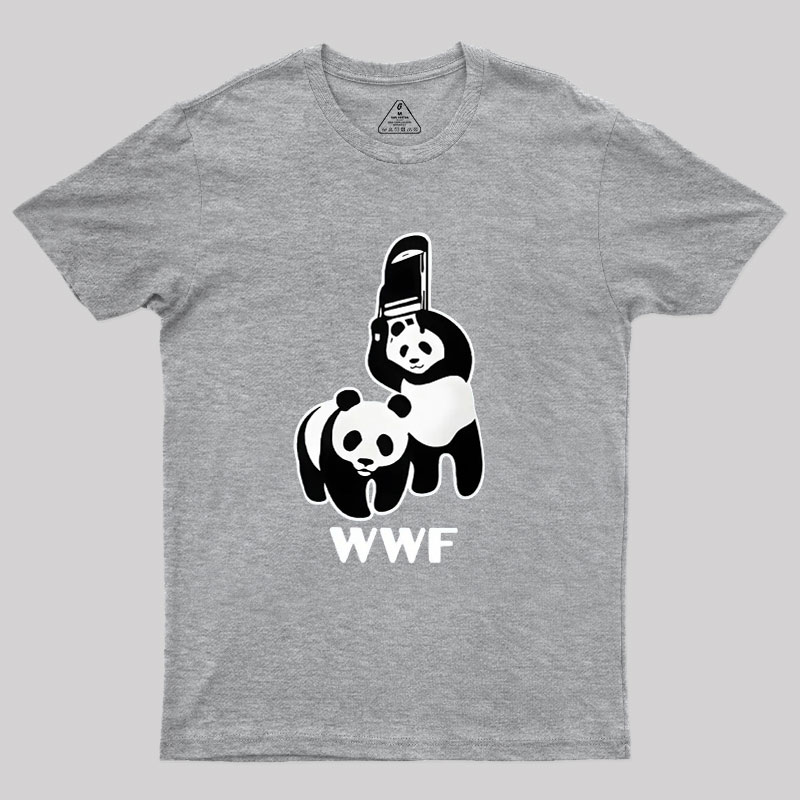 WWF Parody Pandas Geek T-Shirt