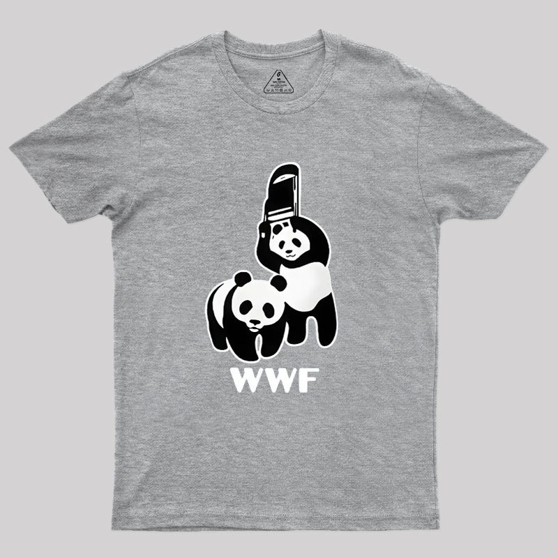 WWF Parody Pandas Geek T-Shirt