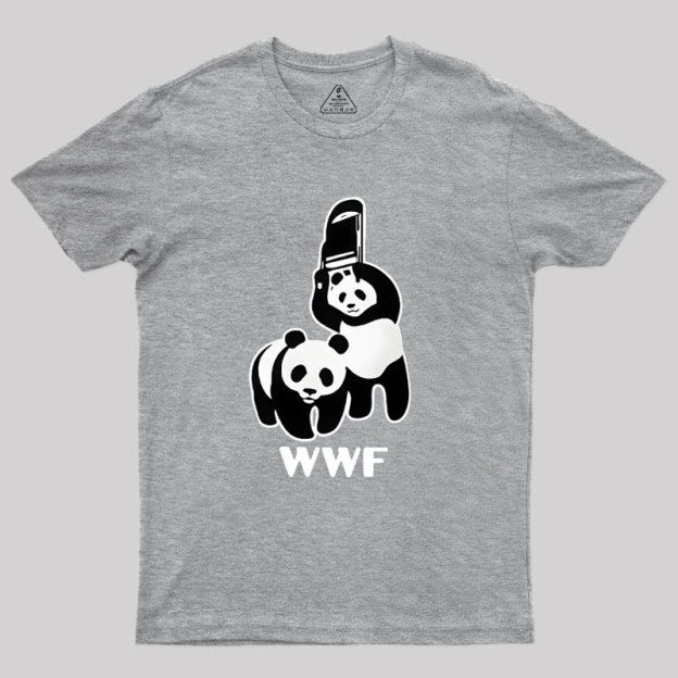 WWF Parody Pandas Geek T-Shirt