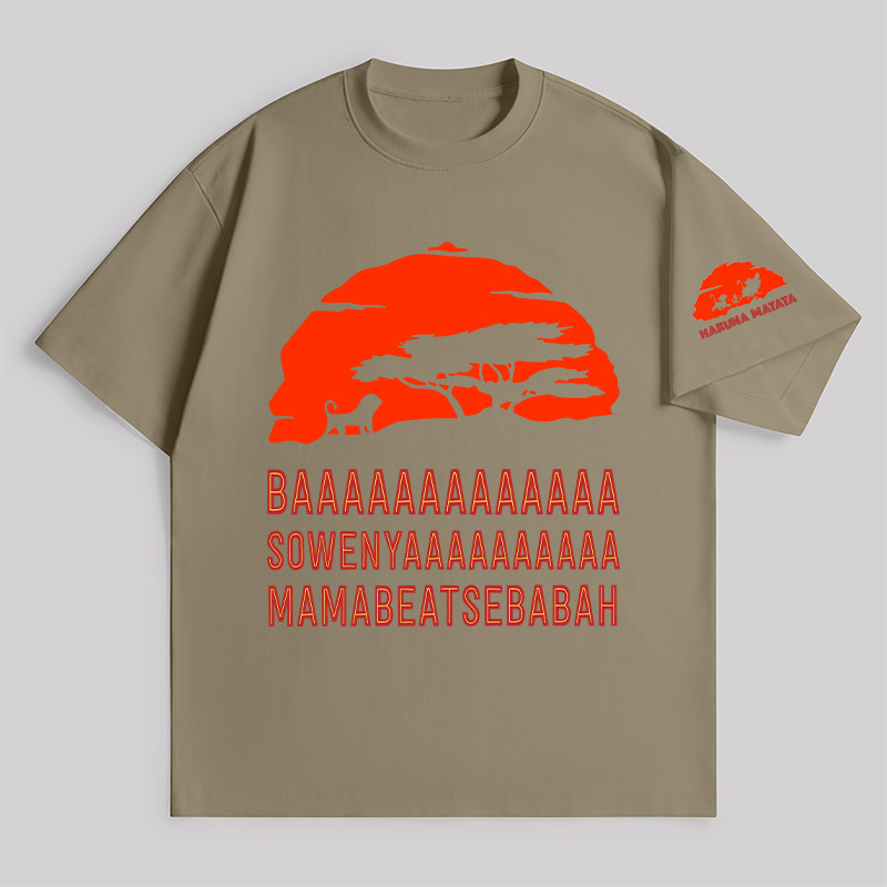 Baaa Sownyaaa Mamabeatsebabah Unisex Oversized T-shirt