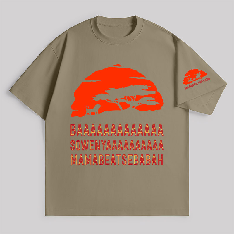 Baaa Sownyaaa Mamabeatsebabah Unisex Oversized T-shirt