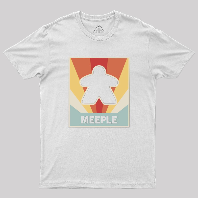 Vintage MEEPLE Boardgame Geek T-Shirt
