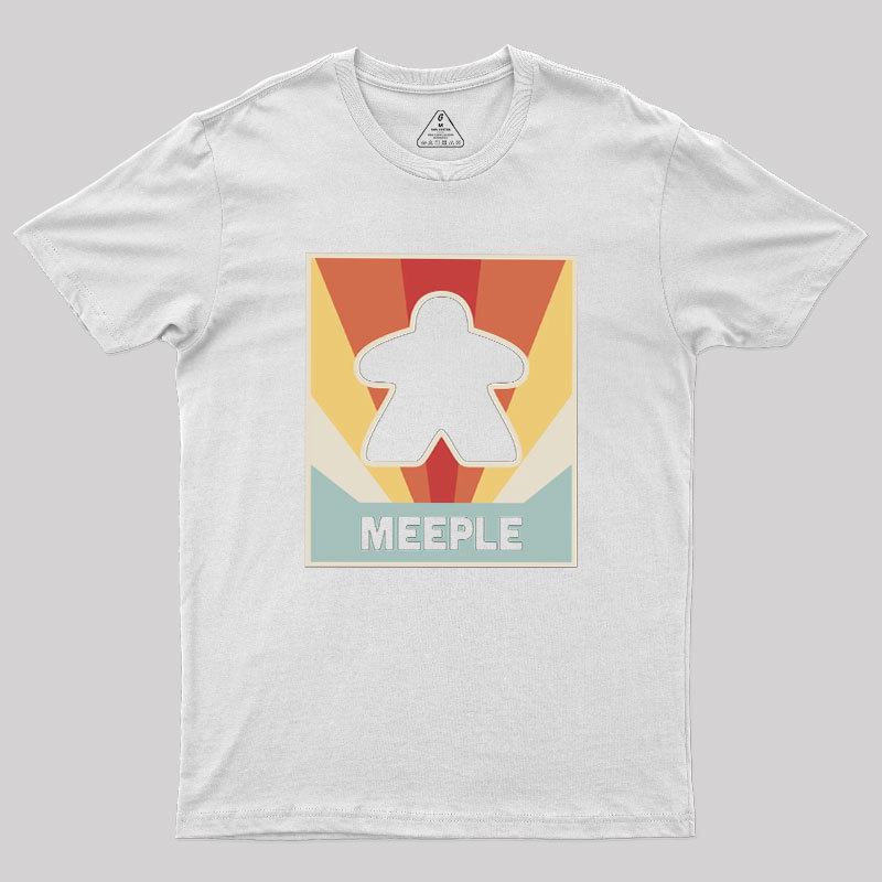 Vintage MEEPLE Boardgame Geek T-Shirt
