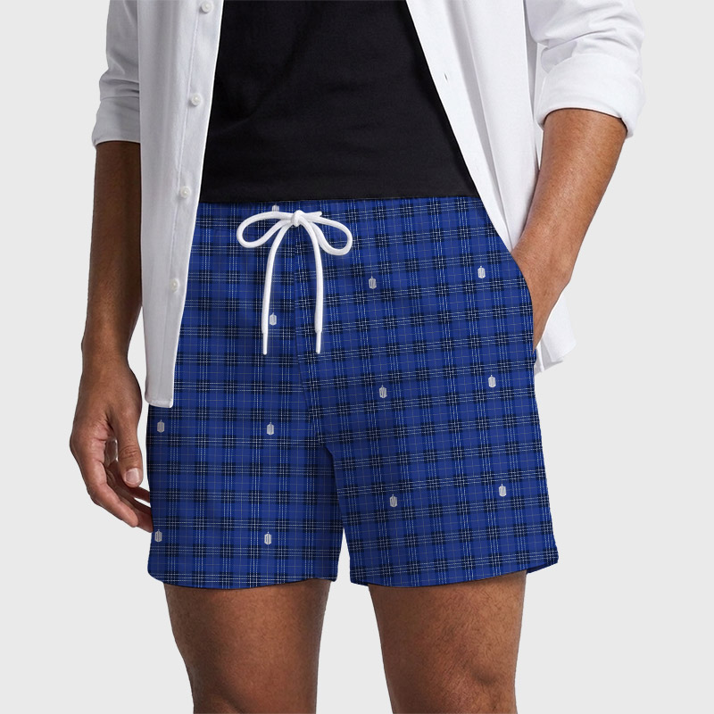 Timelines Geek Hawaiian Swim Trunks