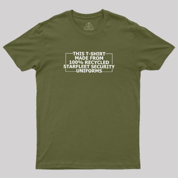 100% Recycled Space Uniforms Geek T-Shirt