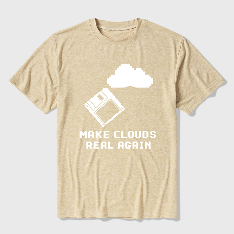 Make Cloud Real Again Ultra Soft Heather Tees