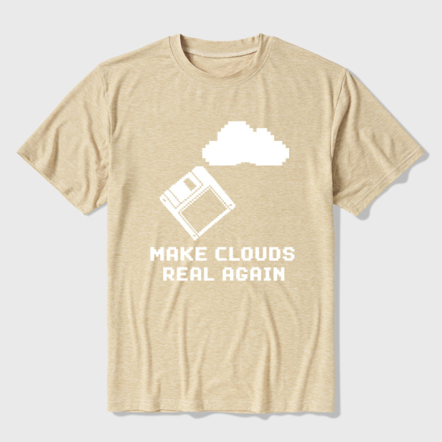 Make Cloud Real Again Ultra Soft Heather Tees