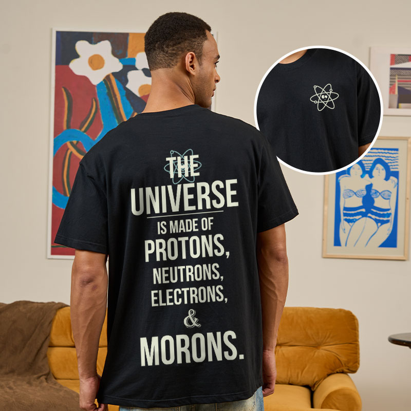 Atomic Humor Front and Back Printed Geek T-Shirt