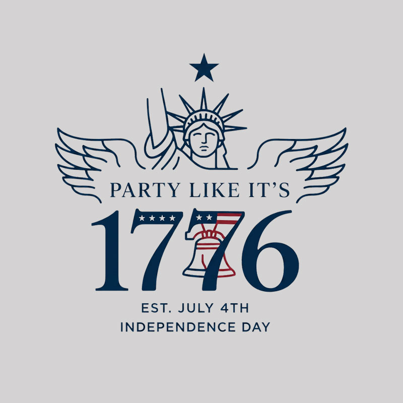 Party Like It's 1776 Geek T-Shirt