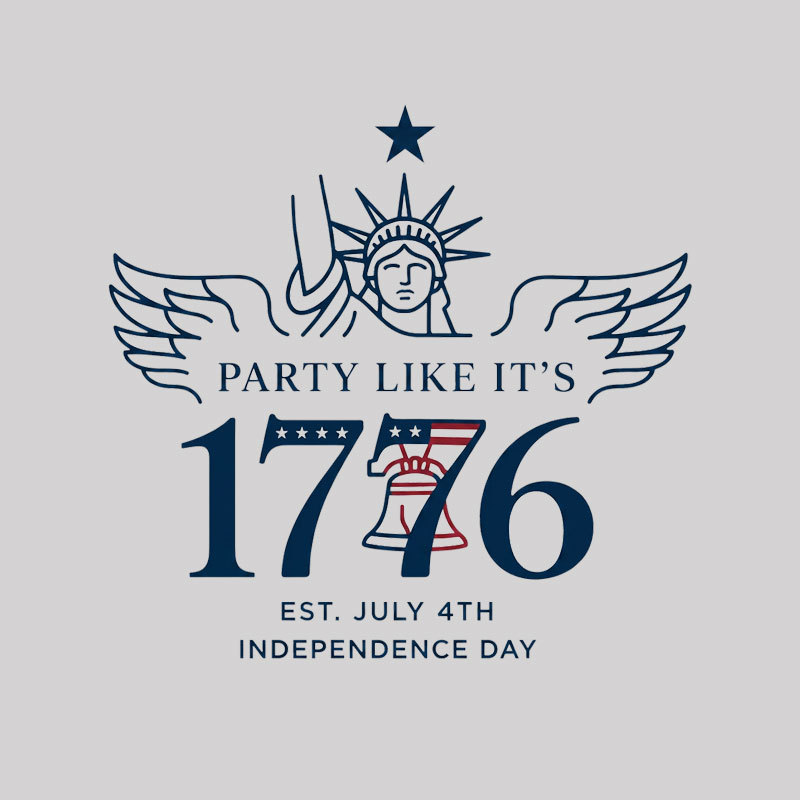 Party Like It's 1776 Geek T-Shirt