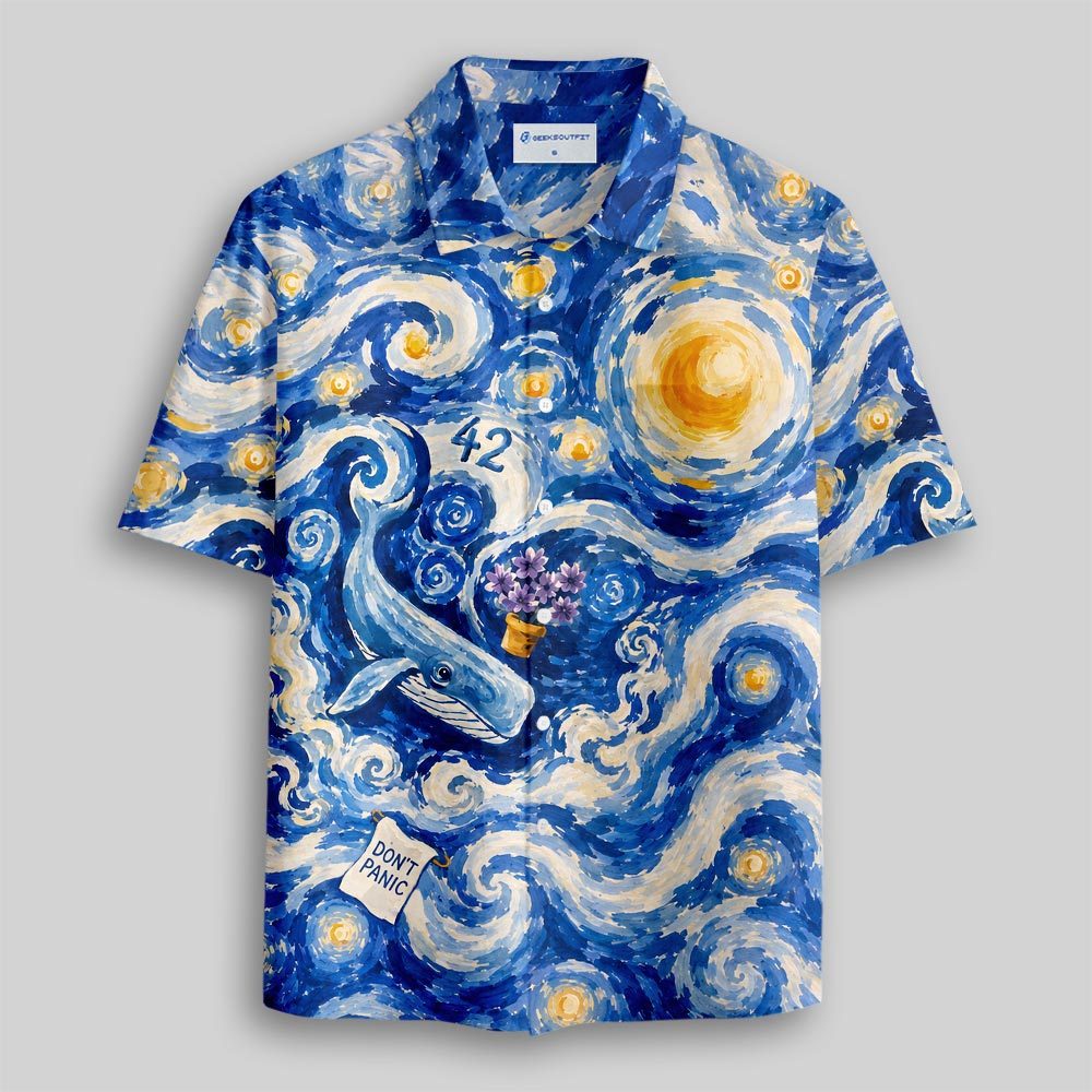 The Galaxy's Don't Panic Button Up Pocket Shirt