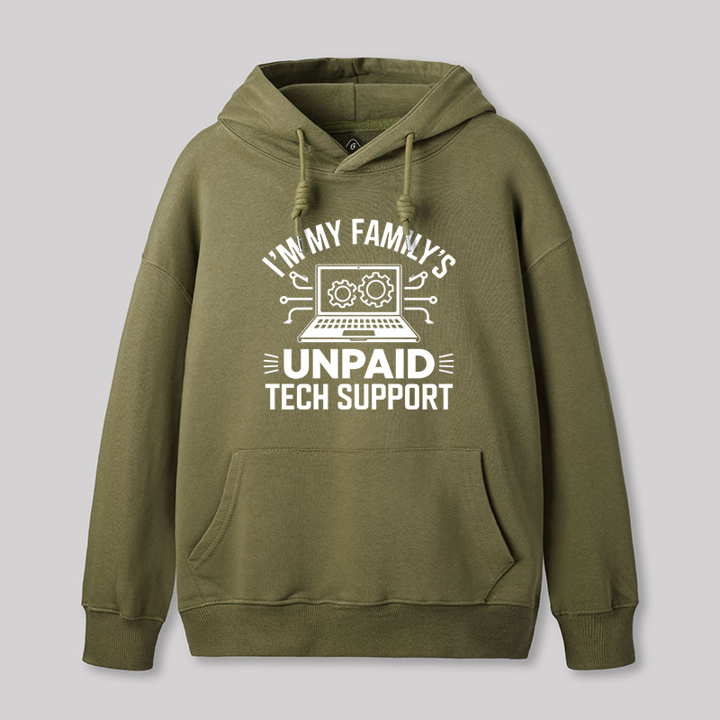 I'm My Family's Unpaid Tech Support Geek Hoodie