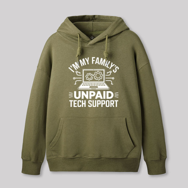 I'm My Family's Unpaid Tech Support Geek Hoodie