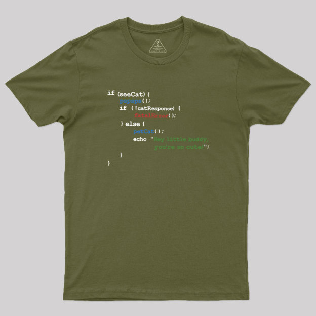 If See Cat Code Geek T-Shirt