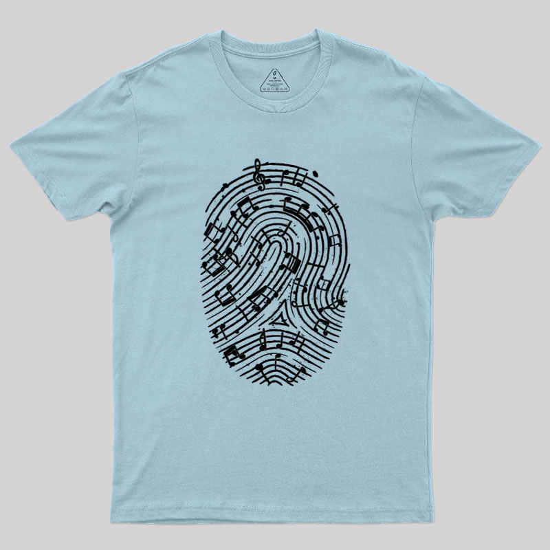 Musical Fingerprint Geek T-Shirt