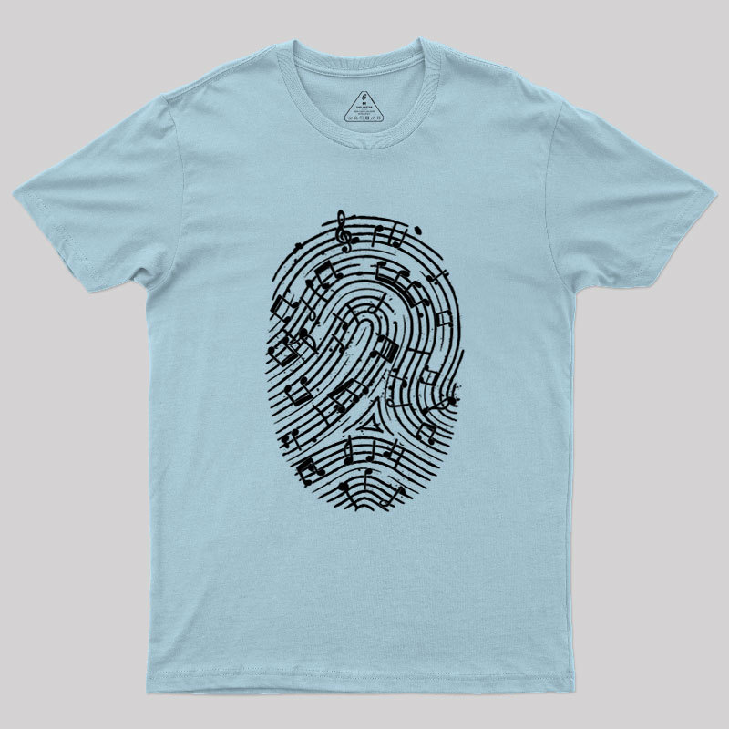 Musical Fingerprint Geek T-Shirt