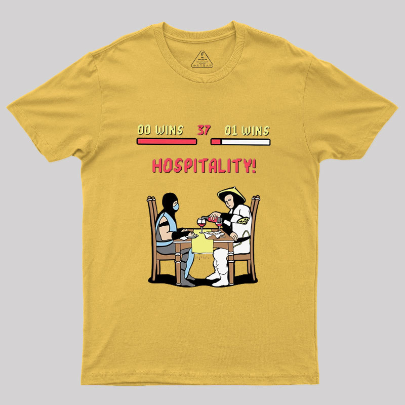 Fighting Game Rivals At Dinner Geek T-Shirt