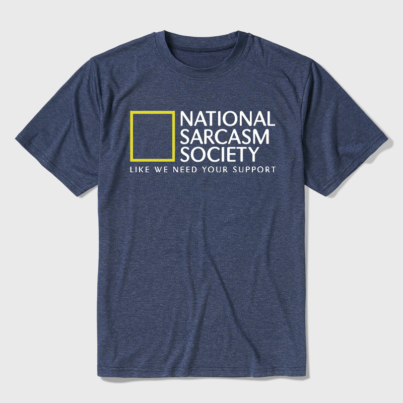 National Sarcasm Society Ultra Soft Heather Tees