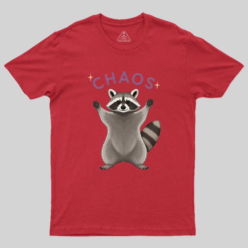 Raccoon Chaos Geek T-Shirt