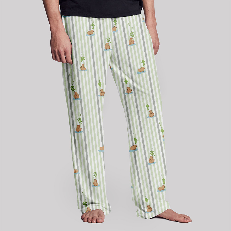 Capybara Snack Lure Geek Loungewear Pants