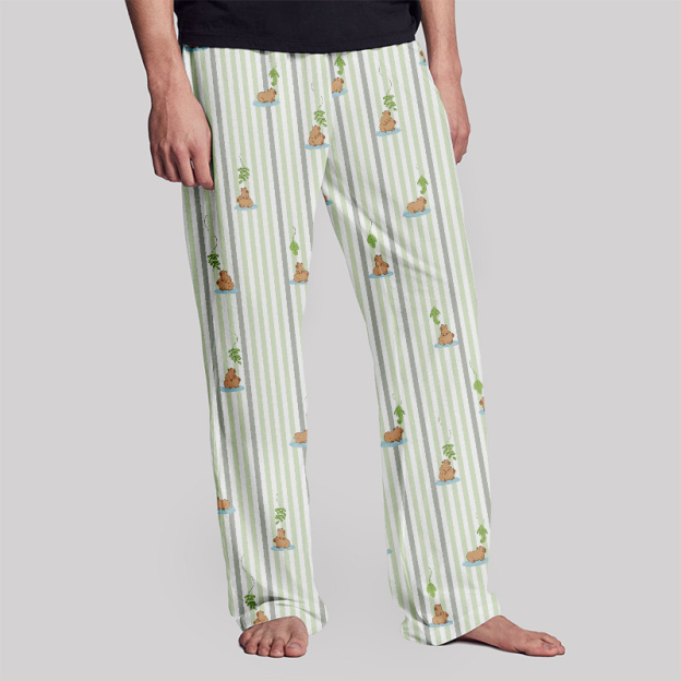Capybara Snack Lure Geek Loungewear Pants