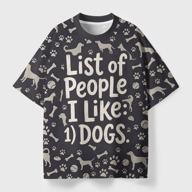 Dog Over People Club Geek All-Over Print T-Shirt