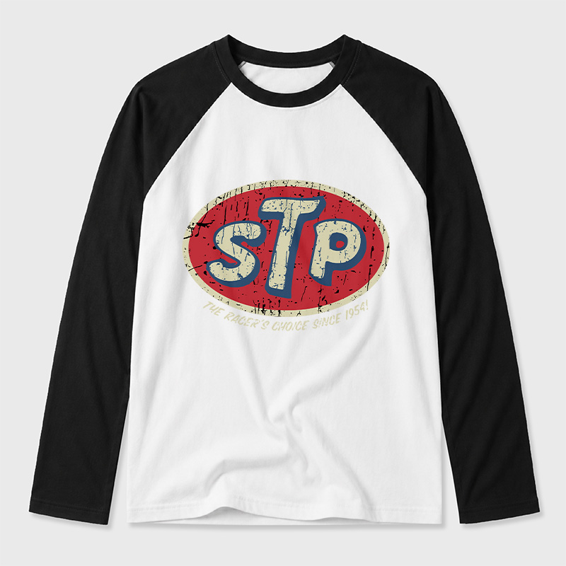 STP Racer's Choice 1954 Geek Retro Raglan Long-Sleeve Tee