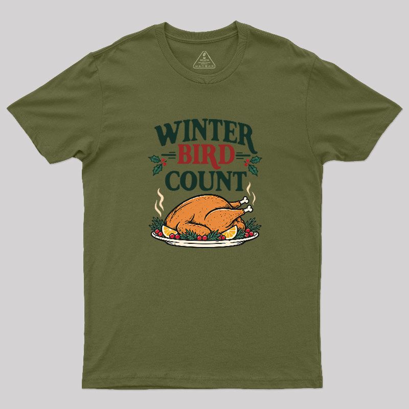 Winter Bird Count Geek T-Shirt