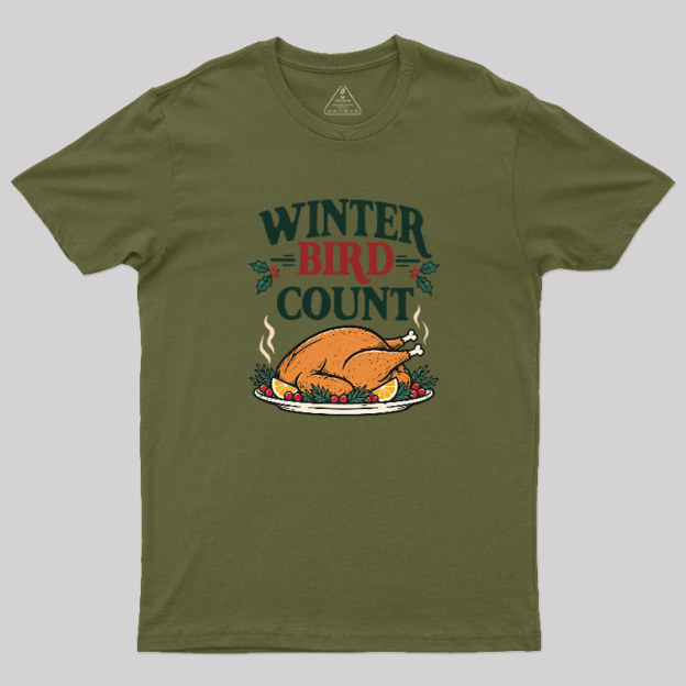 Winter Bird Count Geek T-Shirt