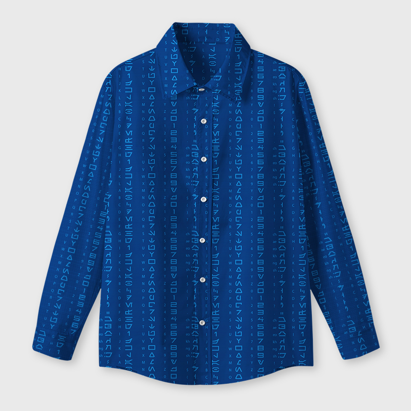 Galactic Script Geek Long-Sleeved Shirt