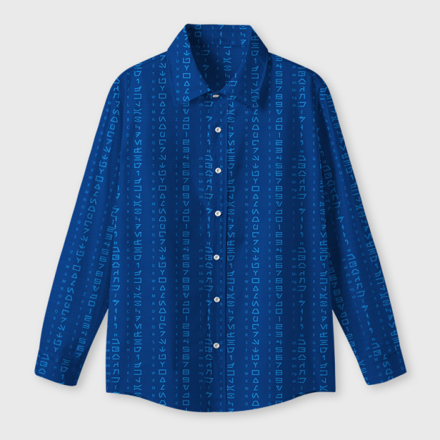 Galactic Script Geek Long-Sleeved Shirt