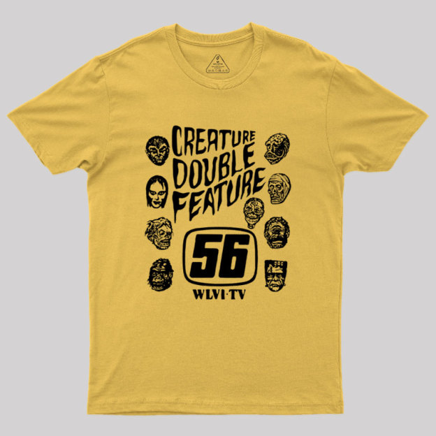 Creature Double Feature Classic Monsters Geek T-Shirt