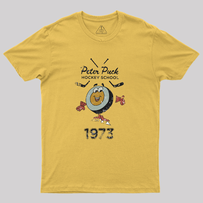 Peter Puck School of Hockey Classic Geek T-Shirt