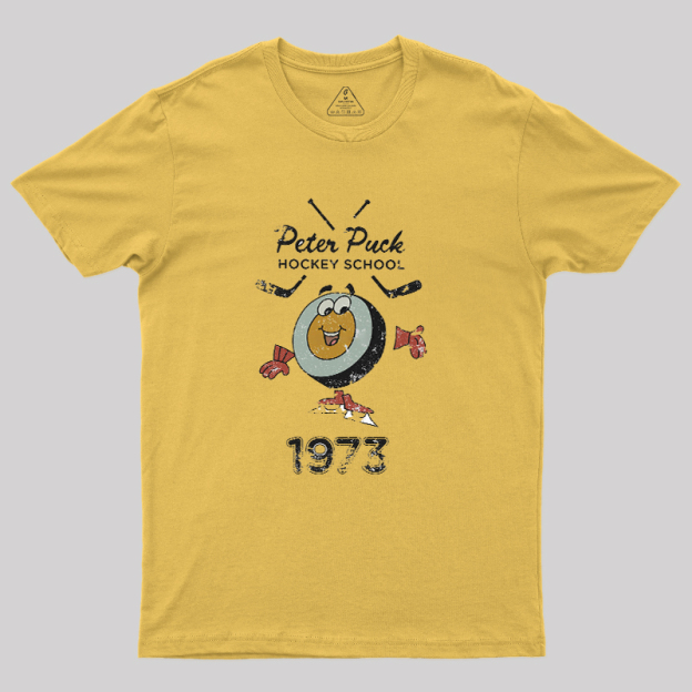 Peter Puck School of Hockey Classic Geek T-Shirt