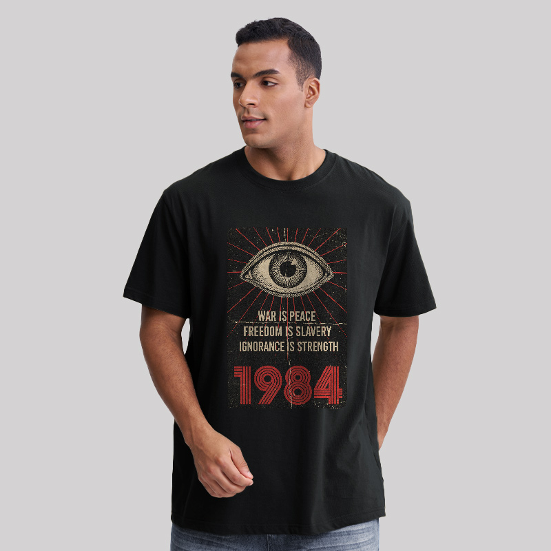 1984 Orwell Front and Back Printed T-Shirt