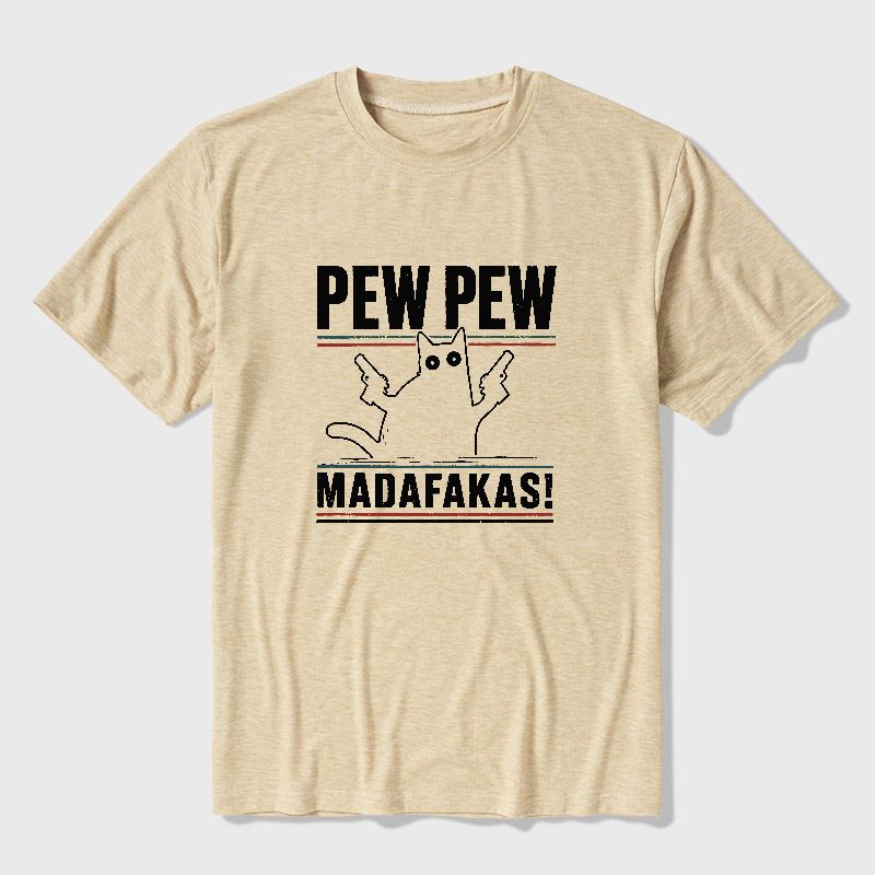 Pew Pew Madafakas Ultra Soft Heather Tee