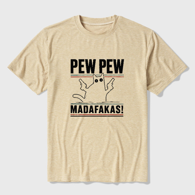 Pew Pew Madafakas Ultra Soft Heather Tee
