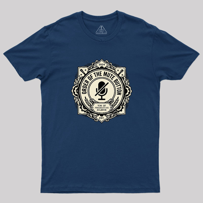 Mute Button Monastery Geek T-Shirt
