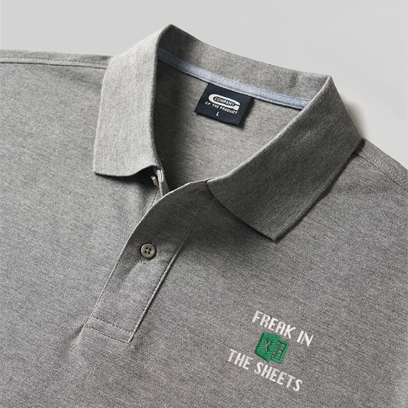 Freak In The Sheets Geek Embroidered Polo Shirt