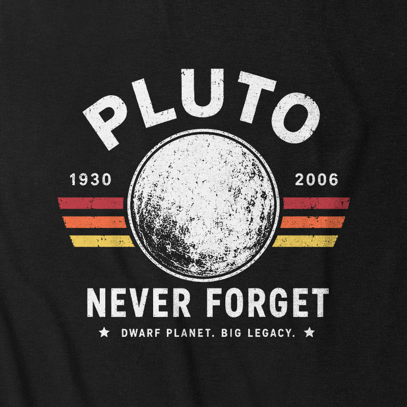 Never Forget Pluto Retro Style Ultra Soft Heather Tank
