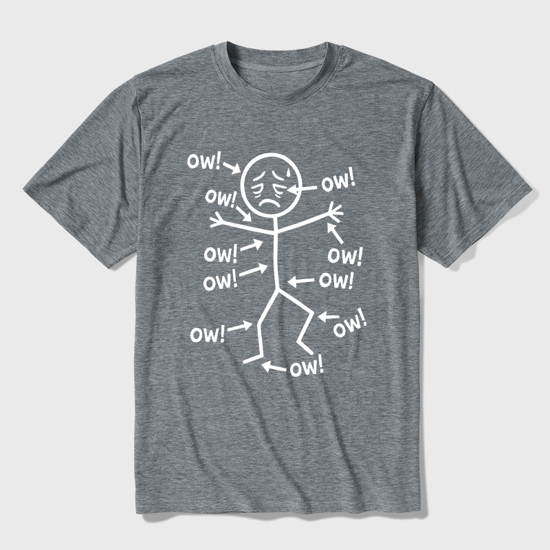 Ow Ow Ow Ultra Soft Heather Tees
