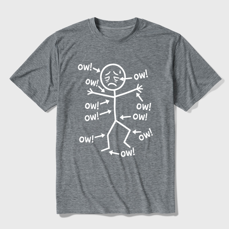Ow Ow Ow Ultra Soft Heather Tees