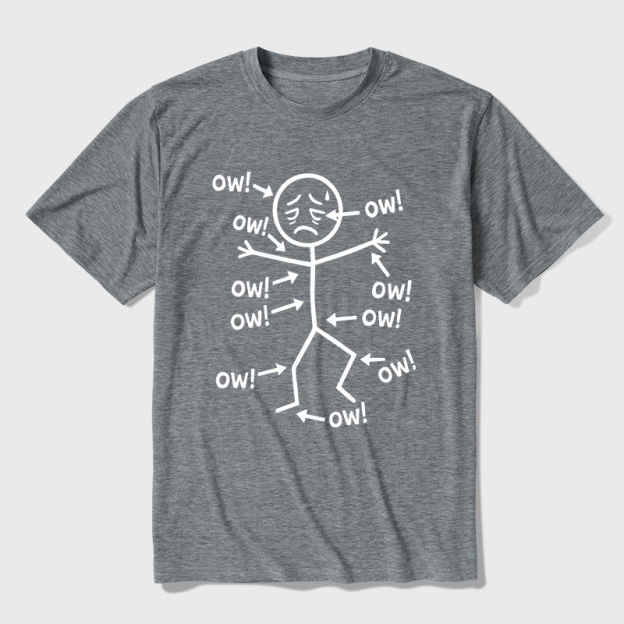 Ow Ow Ow Ultra Soft Heather Tees