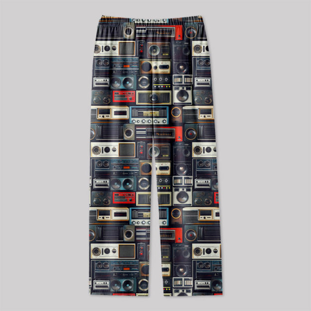 Retro Radio Stereo Geek Loungewear Pants